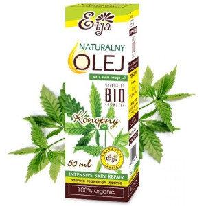 Etja Olej Konopny Bio 50Ml Łagodzi Trądzik, Egzemę