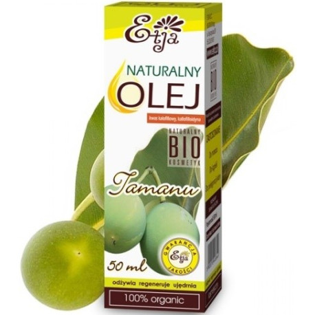 Etja Olej Tamanu Bio 50Ml Zwalcza Łupież, Trądzik