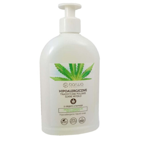 Barwa Mydło hipoalergiczne z olejem z konopi 500