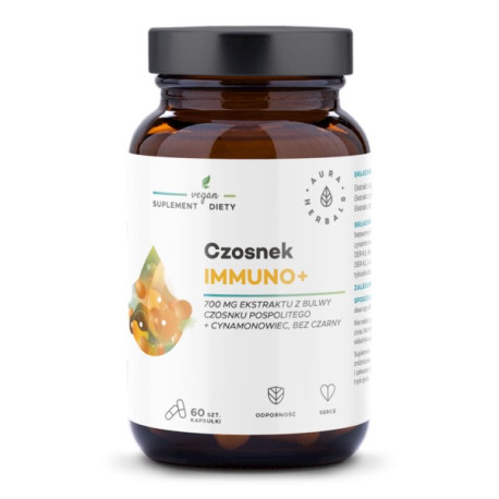 Aura Herbals Czosnek Immuno+ 60 kap