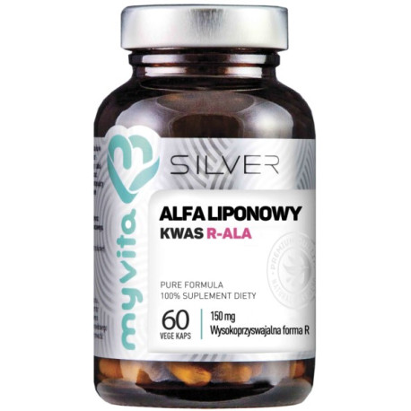 Myvita Silver 100% Kwas Alfaliponowy R-Ala 60 K