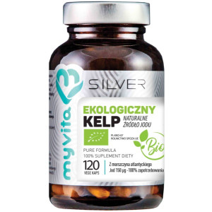 Myvita Silver Kelp 100% Bio 120 K Wsparcie Tarczyc