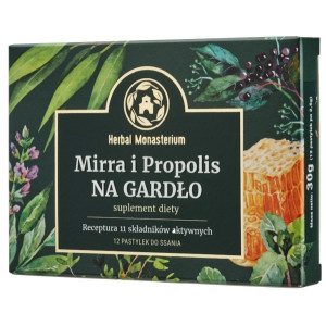Herbal Monasterium Mirra i Propolis na gardło 12 p