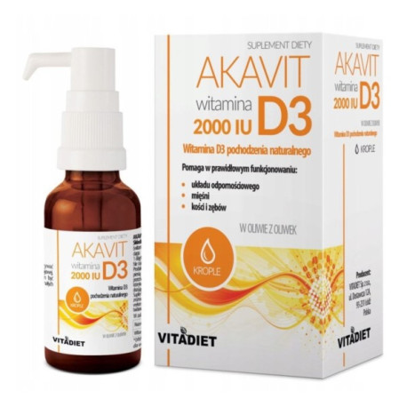 Vitadiet Akavit  Witamina D3 2000 IU 29,4 ml