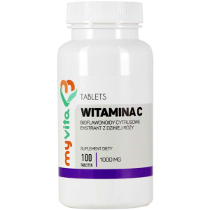 Myvita Witamina C Dzika Róża Bioflawonoidami 100 T