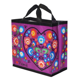 Torba Z Pp Esy-Floresy Serce Fioletowa 24l