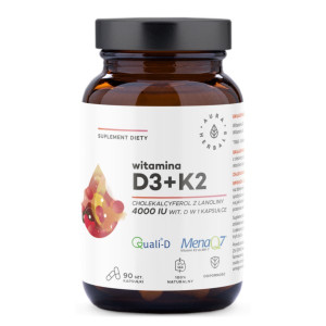 Aura Herbals Witamina D3 4000Iu K2100Mcg 90 k