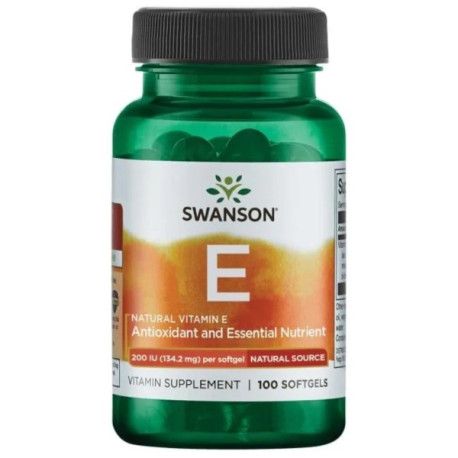 Swanson Witamina E Naturalna 200 Iu 100 K