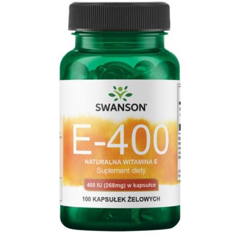 Swanson Witamina E Naturalna 400 Iu 100 K