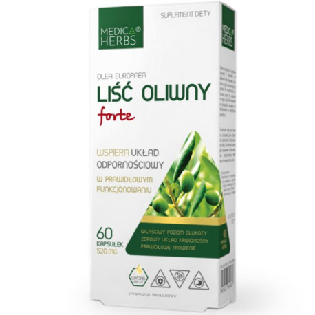Medica Herbs Liść Oliwny forte 60 k