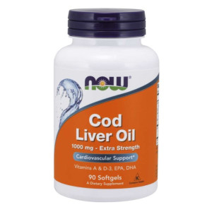 Now Foods Tran Cod Liver Oil 1000mg 90 softgels