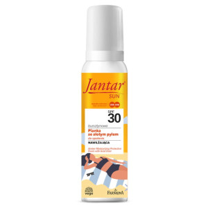 Jantar SUN Pianka ze złotym pyłem SPF 30