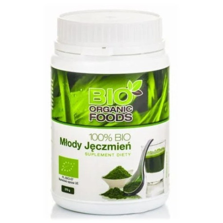 BIO ORGANIC FOOD 100% BIO MŁODY JĘCZMIEŃ 300 G