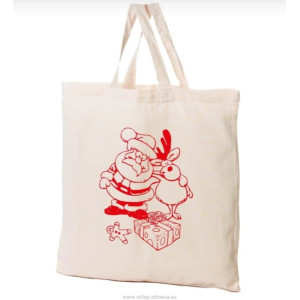Torba bawełniana seria Zima Mikołaj