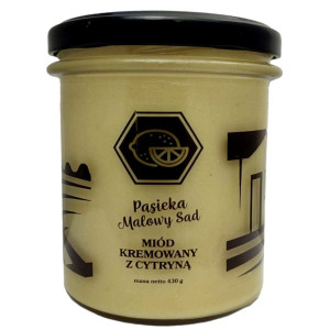 Miód wielokwiatowy kremowany z cytryną 430 g