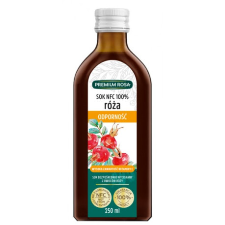 Premium Rosa Sok NFC Róża Odporność 250 ml