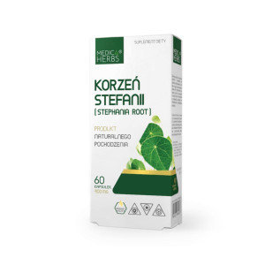 Medica Herbs Korzeń Stefanii Stephania 400 mg 60 k