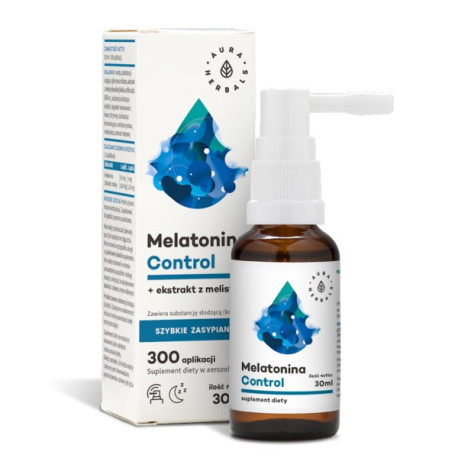 Aura Herbals Melatonina Control + Melisa ekstrakt