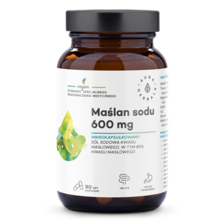 Aura Herbals Maślan Sodu 600 mg 90 k