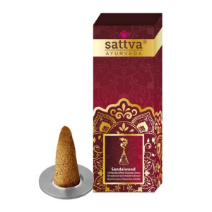 Sattva Kadzidła Stożkowe Sandał 10 szt