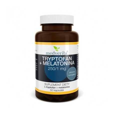 MedveritaTryptofan + Melatonina 50 kapsuek