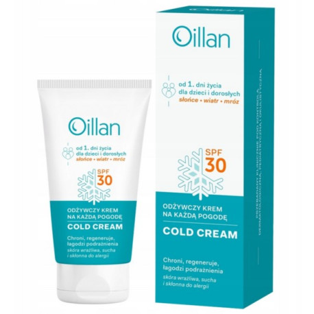 Oillan Cold Cream ochronny twarzy i ciała 50 ml
