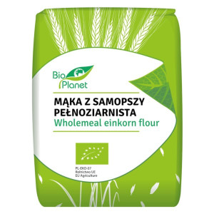 BIO PLANET Mąka z Samposzy Pełnoziarnista BIO 1kg