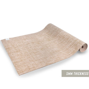 Mata do jogi myga - Jute 5mm - beżowy