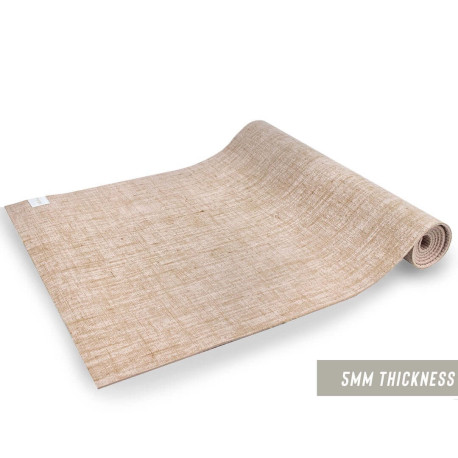 Mata do jogi myga - Jute 5mm - beżowy