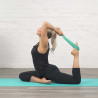 Zestaw do jogi myga Yoga Starter Kit: mata, klocek, pasek - turkusowy