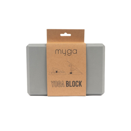 Klocek do jogi myga Foam Block - szary
