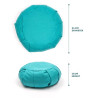 Poduszka do medytacji Zafu myga - turkusowy