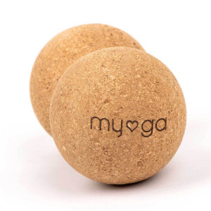 Korkowa podwójna piłka myga do masażu duoball