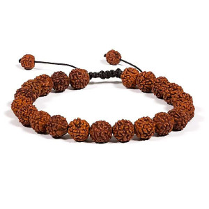 Bransoletka Mala chakra rudraksha - 21 koralików
