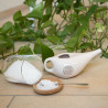Ceramiczne naczynie Bodhi Neti Pot - kremowy