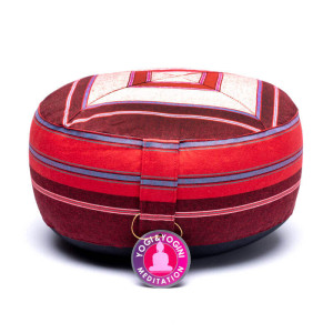 Poduszka do medytacji z bawełny - czerwony