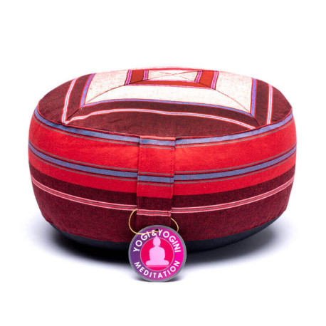 Poduszka do medytacji z bawełny - czerwony
