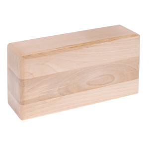 Drewniany lakierowany klocek do jogi - Buk