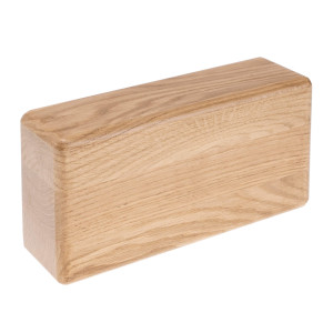 Drewniany lakierowany klocek do jogi - Dąb