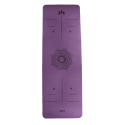 Mata do jogi Yoa Mandala 6 mm dwuwarstwowa - fioletowy/różowy
