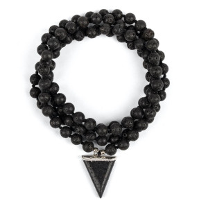 Naszyjnik Mala myga czarna lawa