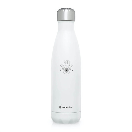 Butelka moonholi Hamsa 500ml - biały