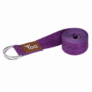 Pasek do jogi Yoa - fioletowy, 183 cm