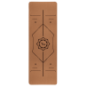 Korkowy zestaw do jogi Yoa - mata, koło, klocek - Mandala Set