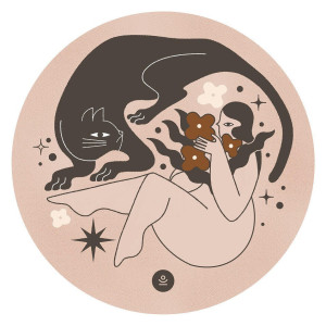 Okrągła mata do jogi Moonholi Shamanka