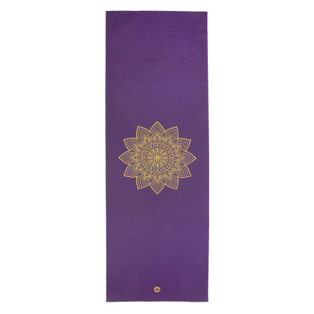 Mata do jogi Bodhi Rishikesh Premium 4,5mm - fioletowa z mandalą