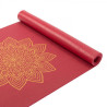 Mata do jogi Bodhi Rishikesh Premium 4,5mm - burgundowa z mandalą