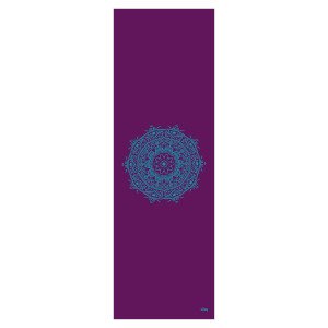 Mata do jogi Bodhi Leela 4,5mm - fioletowa z mandalą