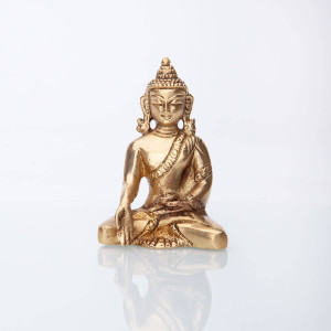 Figurka z mosiądzu Buddha - handmade