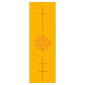 Mata do jogi Bodhi Leela 4,5mm - yantra żółty